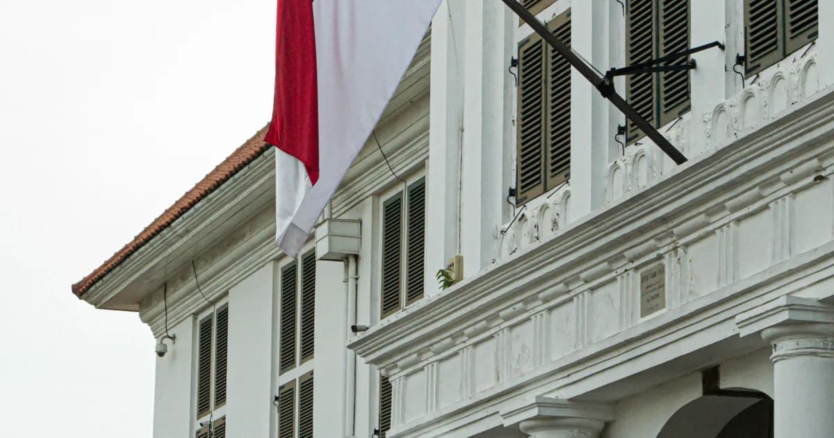 Gedung instansi pemerintah dengan bendera Indonesia - PT. Berkah Karunia Fajar